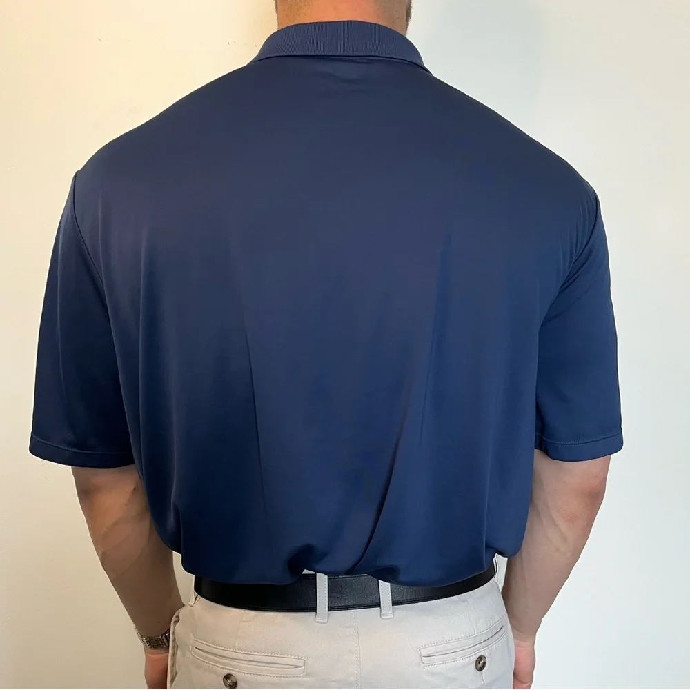 Adidas Blue Polo Golf short sleeve Shirt size 2xl